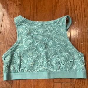 Colsie High Neck Lace Bralette